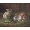 Image 1 : 8 x10 Oil on Board ~Bunnies at Play~