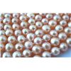 Image 3 : LONG 100~ 9MM PINK ROUND RESHWATER CULTURED PEARL NECKL