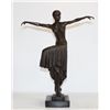 Image 1 : Beautiful Bronze Sculpture Flapper Art Deco