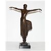 Image 3 : Beautiful Bronze Sculpture Flapper Art Deco