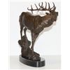 Image 2 : Glorious Bronze Sculpture Single Standing Elk