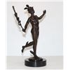 Image 2 : Superb Nude Mercury and Caduceus Bronze Sculpture Aft