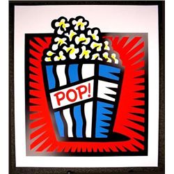 HUGE Pop Art Burton Morris AMERICAN POP RED S/N Print