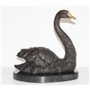 Image 1 : Delightful Bronze Sculpture Single Swan