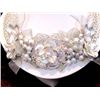 Image 1 : HANDMADE VICTORIAN OOAK PEARL AND RIBBON BIB NECKLACE A