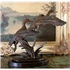 Image 3 : Remarkable Bronze Sculpture Two Flying Ducks