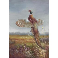 5 x 7 Oil on Board ~Bird in Flight~ Signed W. Ceruti