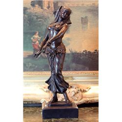 Charming Bronze Sculpture Belly Dancer