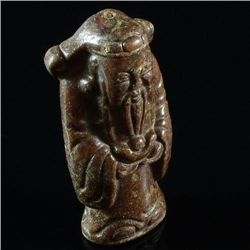 MWF1690 Handcarved jade Guanyin pendant