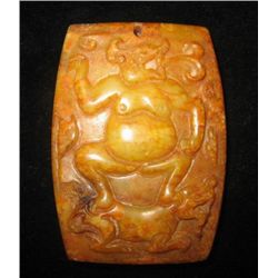 MWF1686 Amazing Jade Pendant of Qilin in the dragon fi