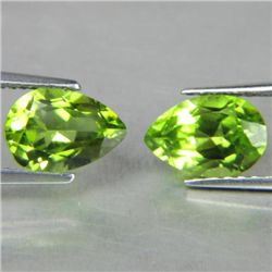 PAIR 4.15 ct BURMESE PERIDOT GEMSTONES. mwf287