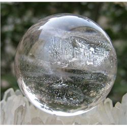 NATURAL TRANSPARENT Quartz Crystal sphere ball MWF989