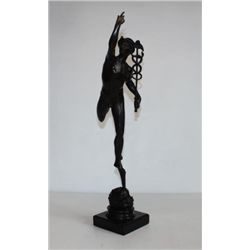 Magnificent Bronze Sculpture Mercury & Caduceus