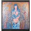 Image 1 : Zhou Ling GODDESS OF THE ROSES Yunnan Rice Art Print