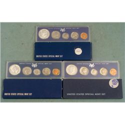 3 Diff Date Special Mint Sets 1965, 1966, 1967