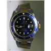 Image 1 : Rolex Submariner Mens Two-Tone Watch Blue Dial & Bezel