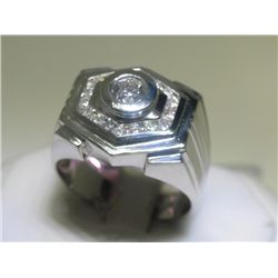 Size 11 Men's 1.15 CT All Diamonds 14K White Gold Ring