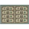 Image 1 : 8 Consec # CU 2003 A $2 Bills Notes J Mint Kansas City