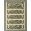 Image 2 : 5 Consec # 2003 $2 Notes I Mint Minneapolis Bills CU