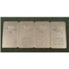Image 2 : 4 Diff Colored Canadian 1 Troy Oz 999 Silver Bars