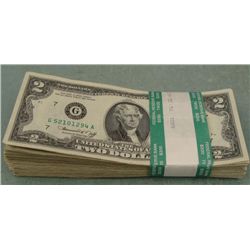 100 Circ & UNC $2 Two Dollar 1976 Notes G Mint Chicago