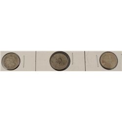 (2) 3 Cent Nickels 1865 & Barber Dime 1914