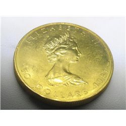 Canada 1 Oz $50 Gold Coin Queen Elizabeth 1981