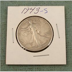 1943-S Walking Liberty Silver Half Dollar -Nice Coin