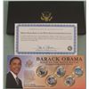 Image 1 : Obama Road to the White House Commemorative 5 Coin Set