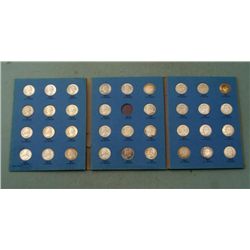 Complete Washington Quarter UNC Set 1946-59-D in Folder