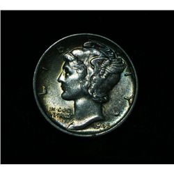 1945-s Liberty Head "Micro S" 'Mercury' Dime 10c Grades Almost Uncirculated au58