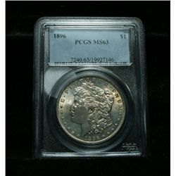 PCGS 1896-p Morgan Dollar Graded Select Uncirculated ms63  PCGS