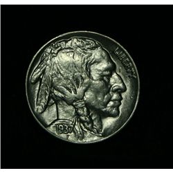 1937-p Buffalo Nickel 5c Grades Select Uncirculated ms63