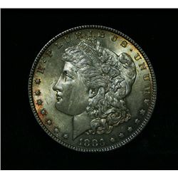 1883-p Pastel Toned Morgan Dollar $1 Grades Choice Uncirculated ms64