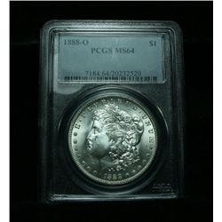 PCGS 1888-o Morgan Dollar Graded Choice Uncirculated ms64  PCGS  VAM1C
