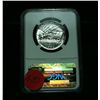 Image 2 : NGC 1936-p Oregon Trail Commemorative 50c Graded Gem Uncirculated ms66  NGC