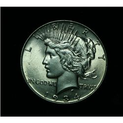 1934-p Peace Dollar $1 Grades Choice Uncirculated ms64