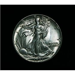 1943-p Walking Liberty Half Dollar 50c Grades choice Uncirculated ms64