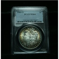 PCGS 1904-o Morgan Dollar Graded Choice Uncirculated ms64  PCGS
