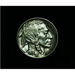 1938-d/s Rare variety Buffalo Nickel 5c Grades Select Uncirculated ms63