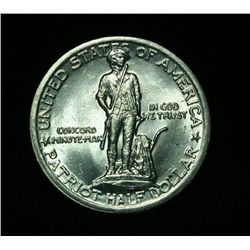 1925 Lexington-Concord 50c Commemorative Grades Gem ms65
