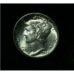 1934-p Liberty Head 'Mercury' Dime 10c Grades gem uncirculated ms65 FSB