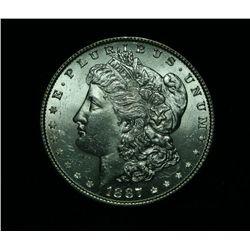 1887-p Morgan Dollar Grades Choice Uncirculated ms64
