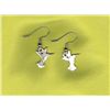 Image 2 : Silver Earrings Handcrafted Southwestern Style  3/4" Dangling In Flight Birds Lot of Detail