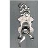 Image 2 : Pewter Cat Pendant Has Moving Body and Tail -Very Cute!    Silver tone--