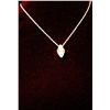 Image 2 : Gorgeous 16"  Necklace with Large Marquis Sparkling Crystal Pendant Silver Chain