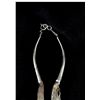 Image 3 : Liquid Silver Necklace  20" of gorgeous Silver Strands  Marked Sterling