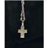 Image 2 : Sterling Silver Southwestern Style Necklace  w Turqouise and otherl beads w Turtle Cross Pendant