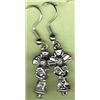Image 1 : Silver/Silvertone  Dangle Earrings  Southwestern Style  1 1/4"  Drop    Incredible Detail