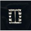 Image 2 : Exquisite Rhinestone/Crystal Belt Buckle.  1 1/2" x 1".   Sparkles like crazy.  Vintage.